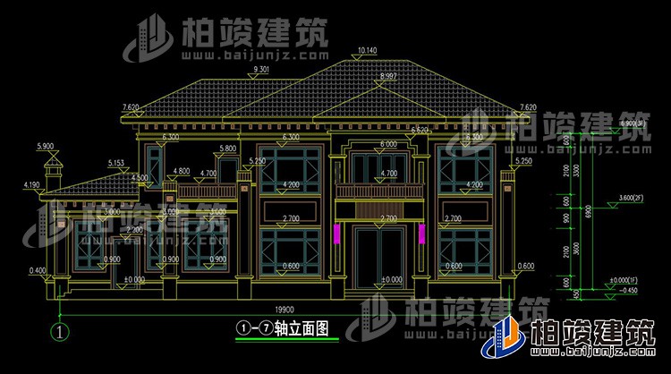 正立面图